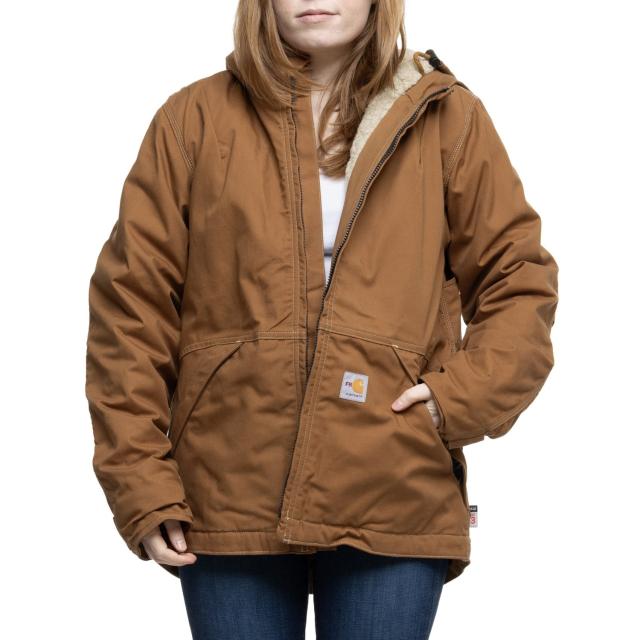 (取寄) カーハート フレームレジスタント フル スウィング クイック ダック ジャケット - インサレーテッド Carhartt 102694 Flame-Resistant Full Swing Quick Duck Jacket - Insulated Carhartt Brown