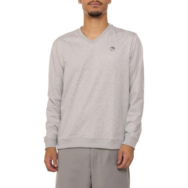 (取寄) プーマ アーノルド パーマー クラウドスパン V-ネック スウェットシャツ - Upf 40 Puma Arnold Palmer CLOUDSPUN V-Neck Sweatshirt - UPF 40  High Rise Heather