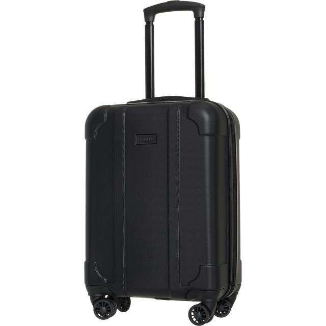 (取寄) 20インチ マドリッド スピナー キャリーオン スーツケース - ハードサイド, ブラック Bugatti 20” Madrid Spinner Carry-On Suitcase - Hardside, Black  Black