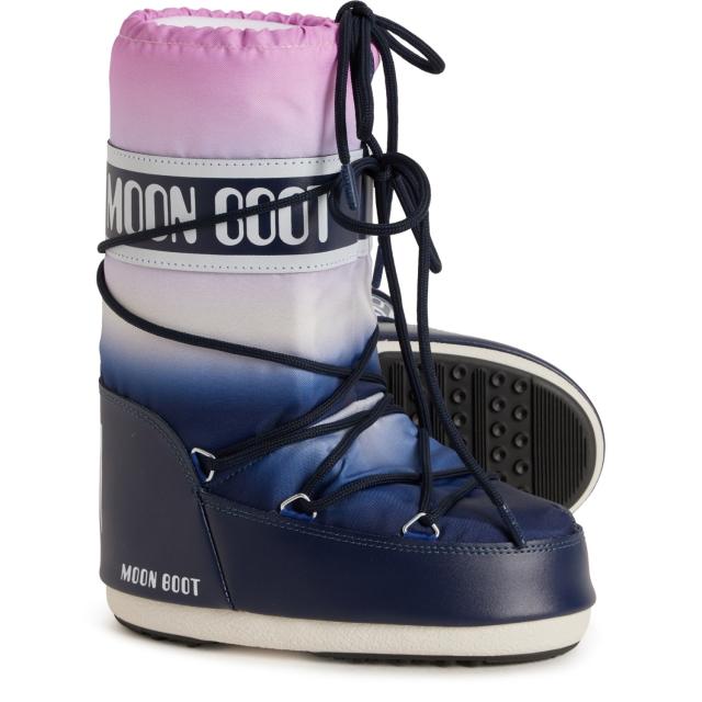 (取寄) メイド イン ヨーロッパ ボーイズ アンド ガールズ アイコン ムーンライズ ブーツ MOON BOOTS Made in Europe Boys and Girls Icon Moonrise Boots  Blue
