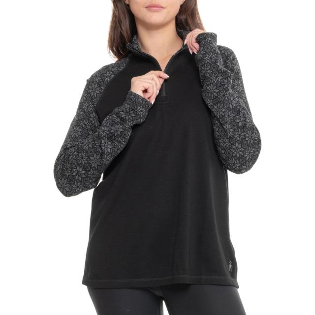 (取寄) スマートウール クラシック サーマル ベース レイヤー トップ - メリノ ウール, ジップ ネック, ロング スリーブ SmartWool Classic Thermal Base Layer Top - Merino Wool, Zip Neck, Long Sleeve Classic Thermal Bl Black Digi 