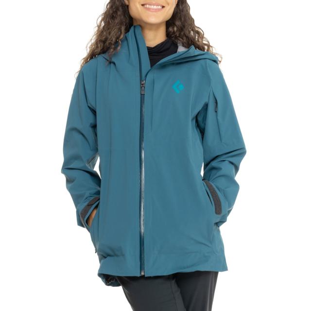 (取寄) ブラックダイヤモンド リーコン ストレッチ スキー シェル ジャケット - ウォータープルーフ, レコ  Recon Stretch Ski Shell Jacket - Waterproof, RECCO  Azurite