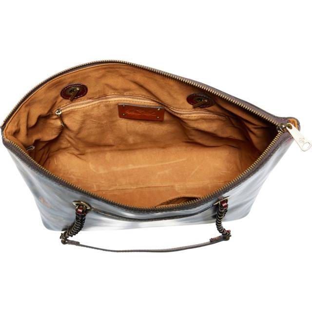 (取寄) パトリシア ナッシュ ベル プリンテッド トート バッグ - レザー Patricia Nash Belle Printed Tote Bag - Leather  Kent Countryside Printの通販は