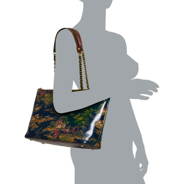 (取寄) パトリシア ナッシュ ベル プリンテッド トート バッグ - レザー Patricia Nash Belle Printed Tote Bag - Leather  Kent Countryside Printの通販は