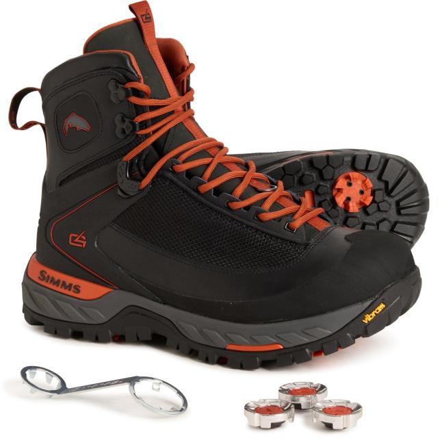(取寄) シムス メンズ G4 プロ パワーロック ウェーディング ブーツ Simms men G4 PRO Powerlock Wading Boots (For Men)  Carbon