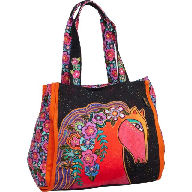 (取寄) ホース ショルダー トート バッグ Laurel Burch Horse Shoulder Tote Bag  Blaze