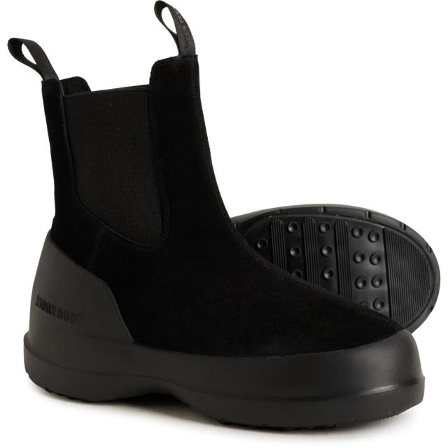 (取寄) レディース ルナ チェルシー ブーツ MOON BOOTS women Luna Chelsea Boots (For Women)  Black
