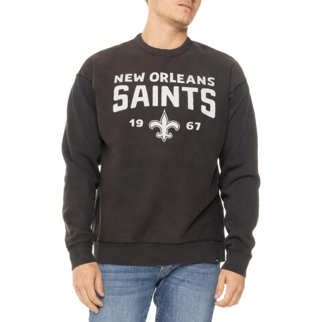 (取寄) 47ブランド ウインザー リバー クルー ニュー オーリアンズ セインツ スウェットシャツ 47 BRAND Windsor  Crew New Orleans Saints Sweatshirt  Dusted Jet Black