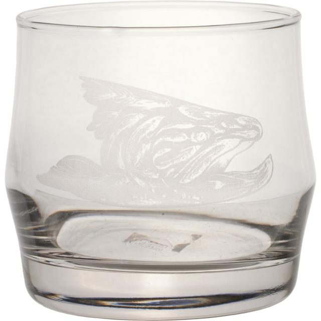 (取寄) リピュアウォーター エッチド ロック グラス - 12 オンス RepYourWater Etched Rocks Glass - 12 oz.  Trout Streamerの通販は 7,644円