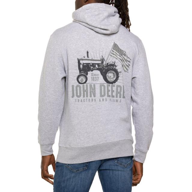 (取寄) ジョン ディア ビンテージ トラクター ブーディ John Deere Vintage Tractor Hoodie  Light Greyの通販は