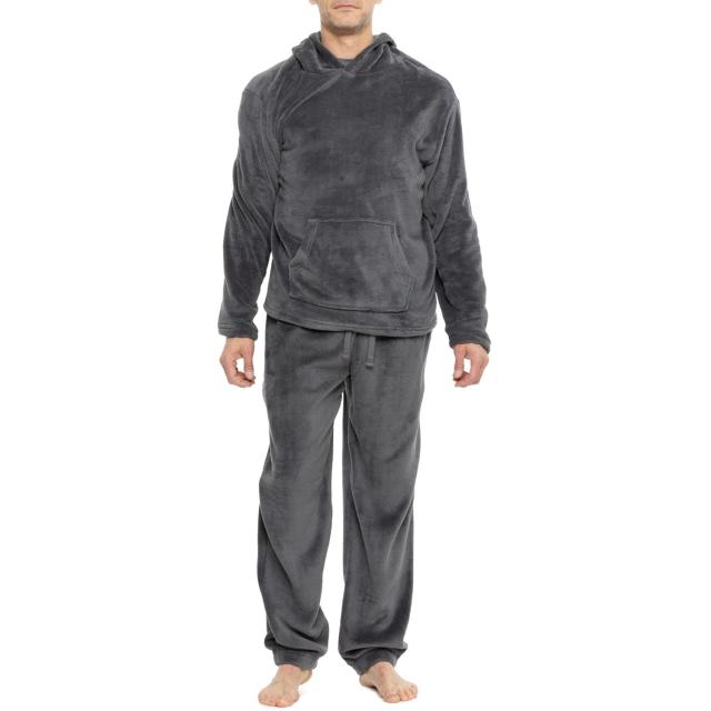 (取寄) ウェザープルーフヴィンテージ プラッシュ ブーディ アンド パンツ セット Weatherproof Vintage Plush Hoodie and Pants Set  Grey