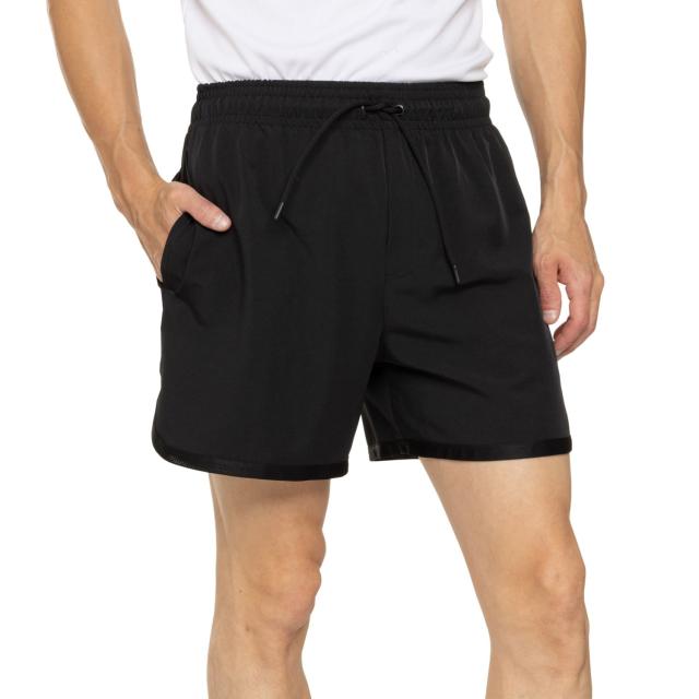 (取寄) ガイアム ランジ ストーム ストレッチ-ウーブン ショーツ - 5インチ, ビルト-イン ブリーフ Gaiam Lunge Storm Stretch-Woven Shorts - 5”, Built-In Brief  Blackの通販は 6,186円