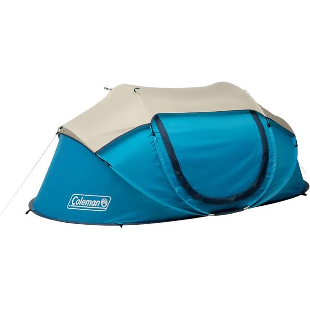(取寄) コールマン キャンプ バースト ポップ-アップ テント - 2-パーソン, 3-シーズン Coleman Camp Burst Pop-Up Tent - 2-Person, 3-Season  Scuba Blue
