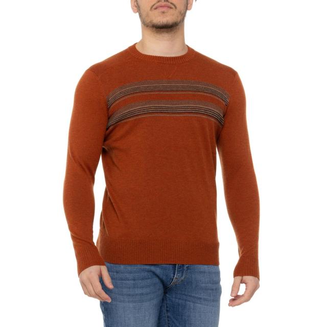 (取寄) スマートウール スパーウッド ストライプド セーター - メリノ ウール SmartWool Sparwood Striped Sweater - Merino Wool Everyday Picante/Charcoal