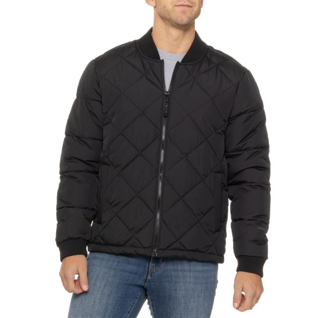(取寄) ランズエンド ダイヤモンド-キルト ジャケット - インサレーテッド Lands' End Diamond-Quilted Jacket - Insulated Black