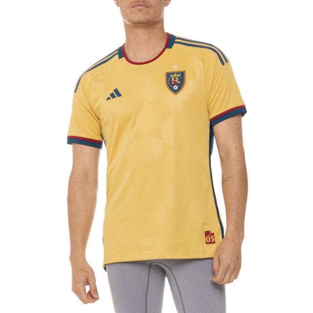 (取寄) アディダス MLS リアル ソルト レイク ジャージ - ショート スリーブ adidas MLS Real Salt Lake Jersey - Short Sleeve  Pyrite