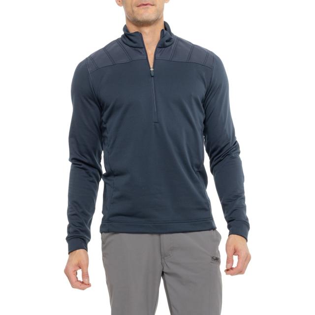 (取寄) ガルビングリーン デュランテ ミッド レイヤー シャツ - ジップ ネック, ロング スリーブ GALVIN GREEN Durante Mid Layer Shirt - Zip Neck, Long Sleeve  Navy