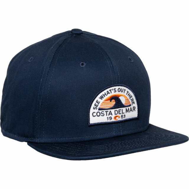 (取寄) コスタ マーベリック フラッツ ブリム ベースボール キャップ Costa Maverick Flat Brim Baseball Cap  Navyの通販は