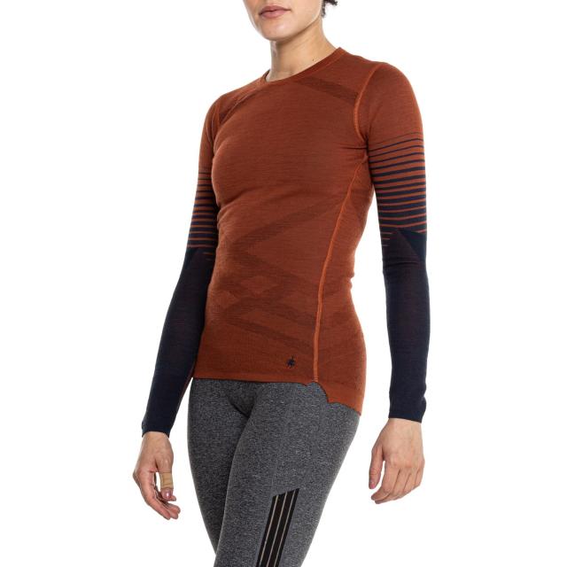 (取寄) スマートウール イントラニット サーマル ベース レイヤー トップ - メリノ ウール, ロング スリーブ SmartWool Intraknit Thermal Base Layer Top - Merino Wool, Long Sleeve Nts Pecan Brown-Deep Navy