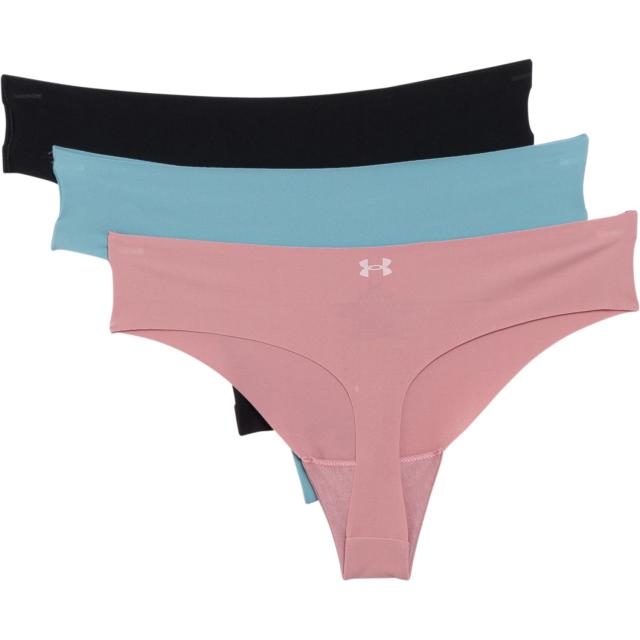 (取寄) アンダーアーマー エッセンシャル ストレッチ ノーショー パンティ - 3-パック, トング Under Armour Essential Stretch No-Show Panties - 3-Pack, Thong Blueの通販は 5,063円