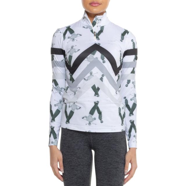 (取寄) ボグナー ベリン1 テクニカル ベース レイヤー トップ - ジップ ネック, ロング スリーブ Bogner Beline1 Technical Base Layer Top - Zip Neck, Long Sleeve  2 Ski Ladies Photo Print