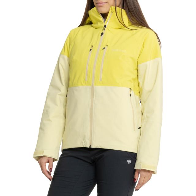 (取寄) マーモット ペース プリマロフト スキー ジャケット - ウォータープルーフ, インサレーテッド Marmot Pace PrimaLoft Ski Jacket - Waterproof, Insulated Limelight/Wheatの通販は