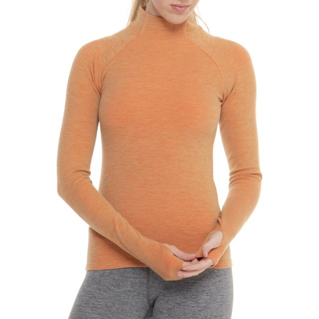 (取寄) フリーピープル クール ダウン ベース レイヤー トップ - ウール, ロング スリーブ Free People Cool Down Base Layer Top - Wool, Long Sleeve  Camel Heather