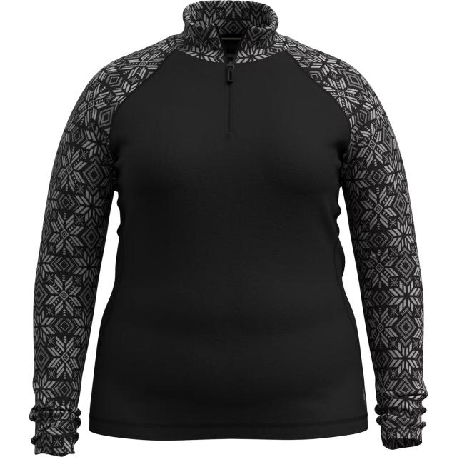 (取寄) スマートウール クラシック サーマル ベース レイヤー トップ - メリノ ウール, ジップ ネック, ロング スリーブ SmartWool Classic Thermal Base Layer Top - Merino Wool, Zip Neck, Long Sleeve Bl Black Digi 