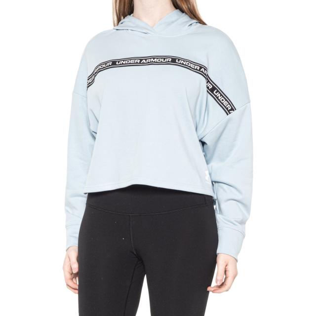 (取寄) アンダーアーマー ライバル テリー クロップ ブーディ Under Armour Rival Terry Crop Hoodie Breaker Blueの通販は 5,400円