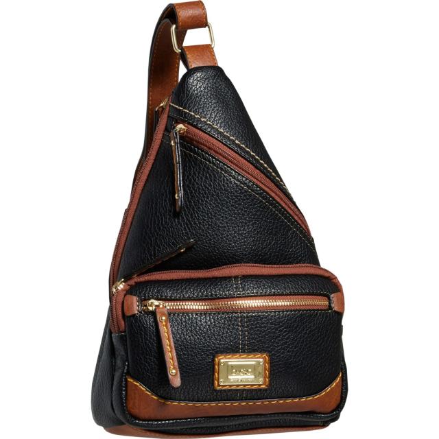 (取寄) b.o.c. レディース PVC スリング バッグ b.o.c. women Crieghton PVC Sling Bag (For Women)  Black/Saddle