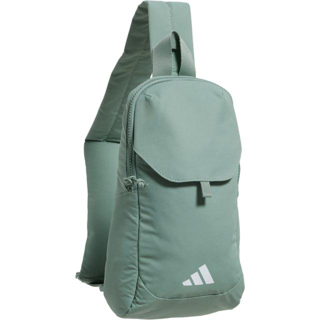 (取寄) アディダス エッセンシャル 3 スリング クロスボディ バッグ adidas Essentials 3 Sling Crossbody Bag  Silver Green