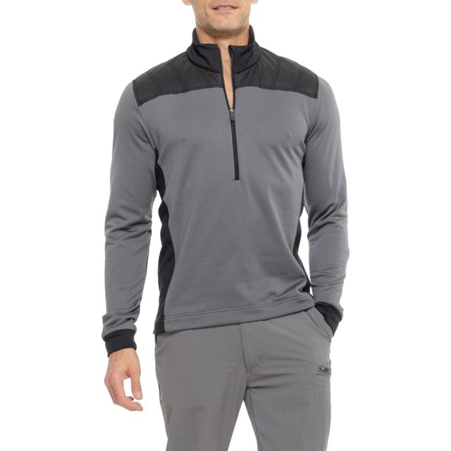 (取寄) ガルビングリーン デュランテ ミッド レイヤー シャツ - ジップ ネック, ロング スリーブ GALVIN GREEN Durante Mid Layer Shirt - Zip Neck, Long Sleeve  Forged Iron/Black