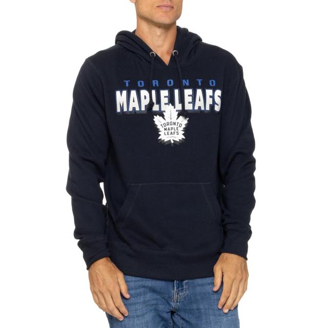 (取寄) 47ブランド トロント メイプル ハーフ ドロップ ヘッドライン ブーディ 47 BRAND Toronto Maple Leafs Half Drop Headline Hoodie  Fall Navy