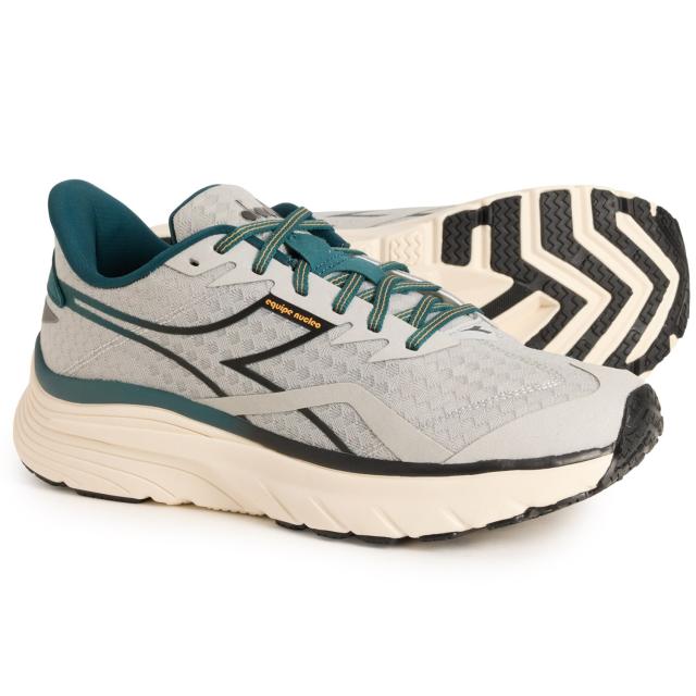 (取寄) ディアドラ メンズ エイキープ ニュークレオ ランニング シューズ Diadora men Equipe Nucleo Running Shoes (For Men)  Silver Dd/Black/Mediterranea