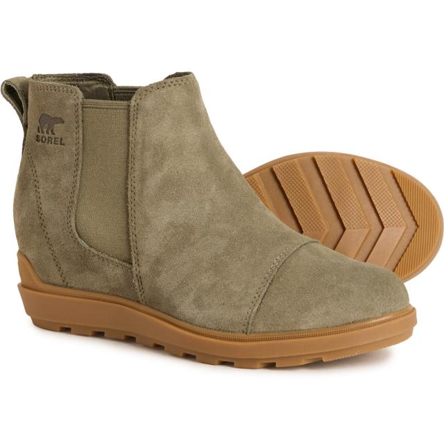 (取寄) ソレル レディース エヴィー リ チェルシー ブーツ Sorel women Evie II Chelsea Boots (For Women) Stone Green/Gum 2