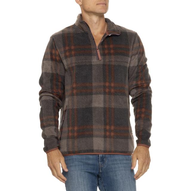 (取寄) リフアウトドア サブゼロ プルオーバー セーター - ジップ ネック LIV OUTDOOR Subzero Pullover Sweater - Zip Neck  Red Mahogany Holiday Plaid