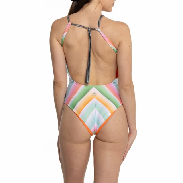(取寄) パーフェクトモーメント サーペンタイン ワンピース スイムスーツ - リバーシブル PERFECT MOMENT Serpentine One-Piece Swimsuit - Reversible  Rainbow Chevron/Orangeの通販は
