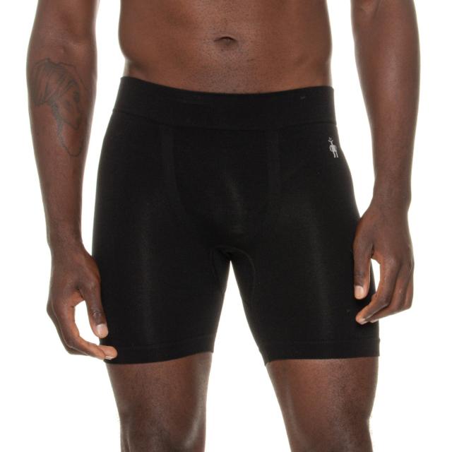 (取寄) スマートウール エブリデイ ボクサー ブリーフ - 6インチ, メリノ ウール SmartWool Everyday Boxer Briefs - 6”, Merino Wool Everyday Black