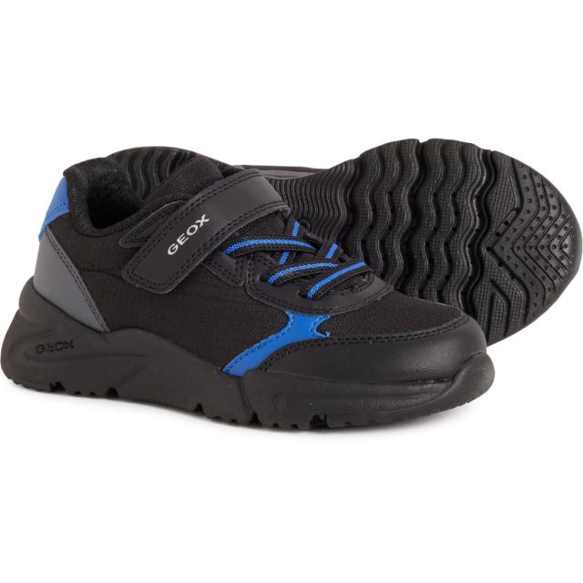 (取寄) ジェオックス リトル ボーイズ スニーカー Geox Little Boys Loftus Sneakers  Black/Royalの通販は