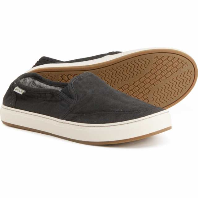 (取寄) サヌーク レディース エイブリー ヘンプ スニーカー Sanuk women Avery Hemp Sneakers (For Women)  Washed Blackの通販は