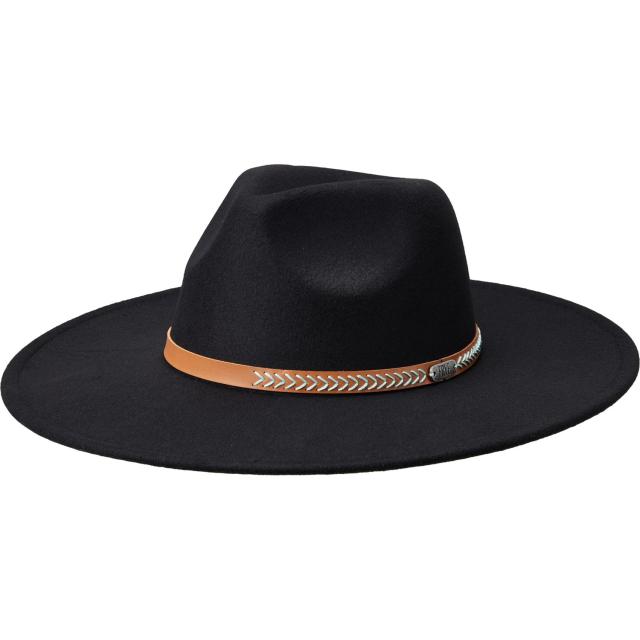 (取寄) フライ フェルト スティフ ブリム フェドラ Frye Felt Stiff Brim Fedora  Black