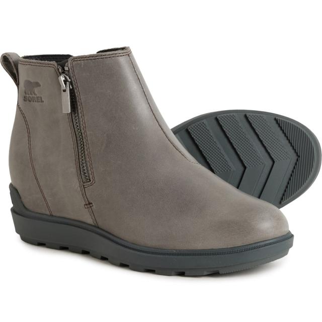 (取寄) ソレル レディース エヴィー リ ジップ ウェッジ ブーツ Sorel women Evie II Zip Wedge Boots (For Women) Quarry/ Grill