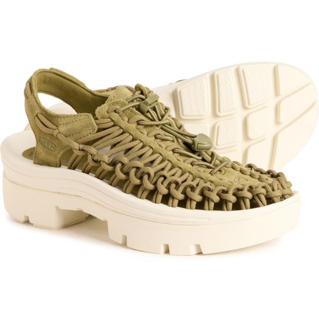 (取寄) キーン レディース ユニーク PLT スニーカー Keen women Uneek PLT Sneakers (For Women)  Martini Olive/Star White