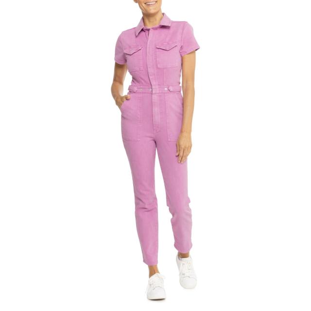 (取寄) グッドアメリカン フィット フォア サクセス ジャンプスーツ - ショート スリーブ GOOD AMERICAN Fit For Success Jumpsuit - Short Sleeve  Mineral Lollipop