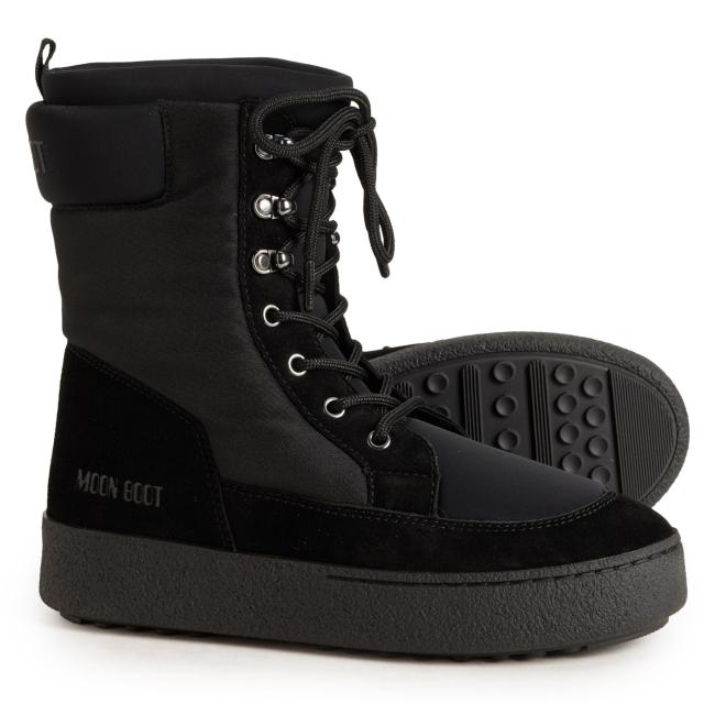 (取寄) レディース Lトラック コンバット ブーツ MOON BOOTS women Ltrack Combat Boots (For Women)  Black