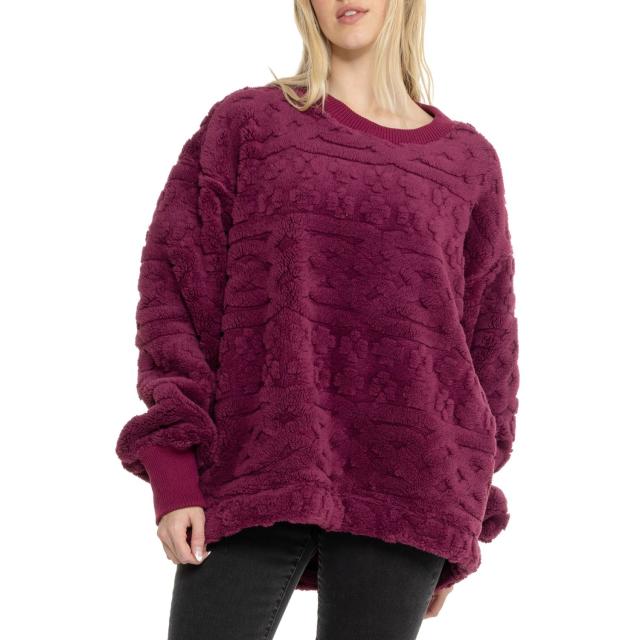 (取寄) フリーピープル ケーブル ニット セーター Free People Cable Knit Sweater  Berry Combo