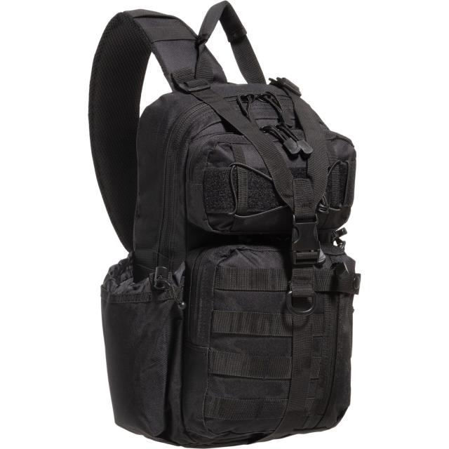 (取寄) トラッカー スリング パック - ブラック FIELDLINE TACTICAL Tracker Sling Pack - Black  Black
