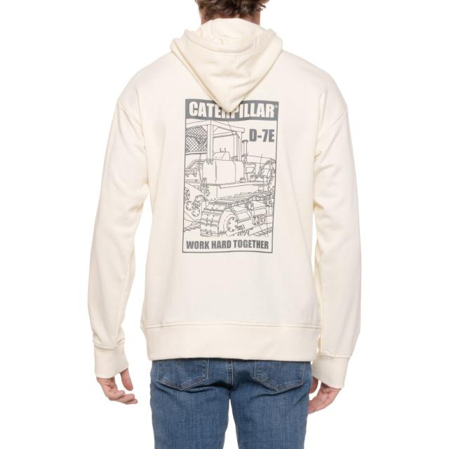 (取寄) キャタピラー グラフィック フレンチ テリー ブーディ - リラックスド-フィット フィット Caterpillar D-7E Graphic French Terry Hoodie - Relaxed Fit  Vanilla