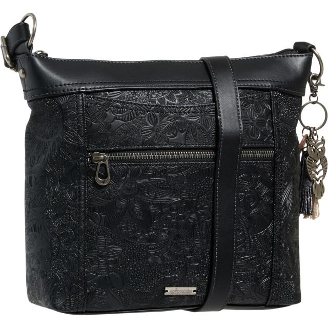 (取寄) サックルーツ アルカディア ゲン クロスボディ バッグ Sakroots Arcadia Gen Crossbody Bag  Black