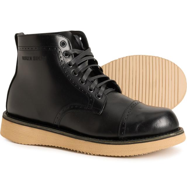 (取寄) メンズ ショーン ブーツ Broken Homme men Shaun Boots (For Men)  Black Pullup